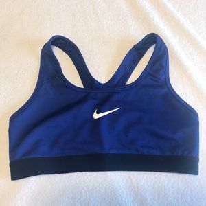 Nike sports bra — navy blue